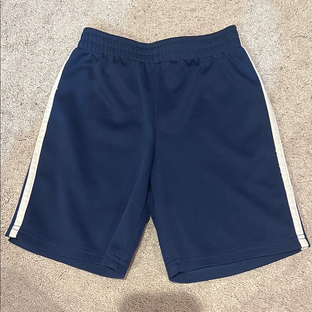 Nickelodeon Dark Blue Athletic Shorts with White Stripes